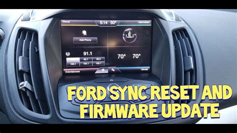 Ford Sync update screen