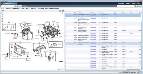 BMW online parts diagram interface example