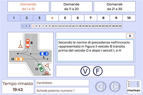 Esame teorico patente B su computer