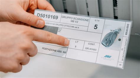 Un esempio di cartellino identificativo GFBM.