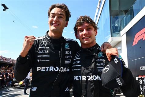 George Russell e Kimi Antonelli insieme