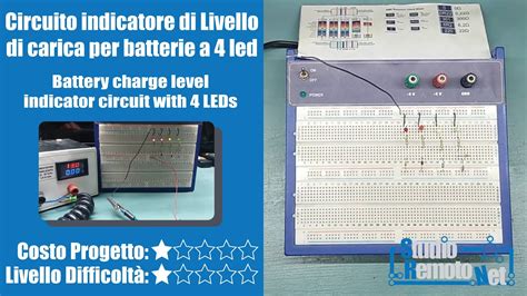illustrazione schematica di una batteria LiFePO4 moderna con indicatore di carica a LED