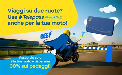 Schema di posizionamento Telepass su moto
