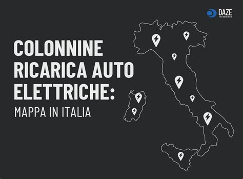 Mappa delle colonnine di ricarica pubbliche in Italia