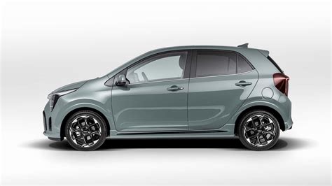 Vista laterale della Kia Picanto con le cinque porte in evidenza