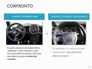 Interno di un quadro strumenti automobilistico