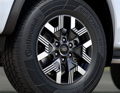 Pulizia di cerchi in lega di un Ford Ranger