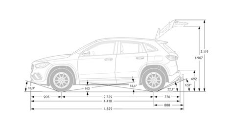 Comparazione dimensioni Mercedes-Benz GLA