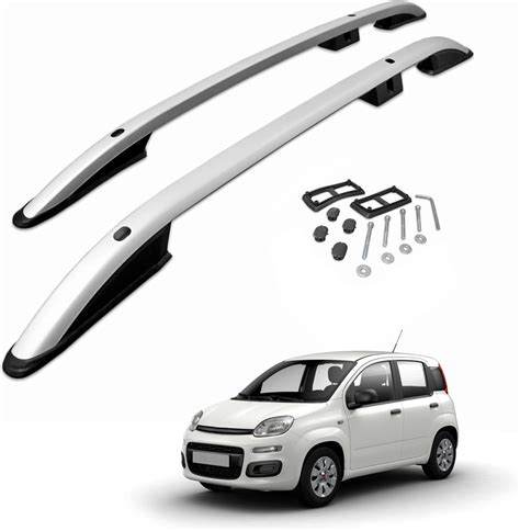 Fiat Panda con barre portatutto e box da tetto
