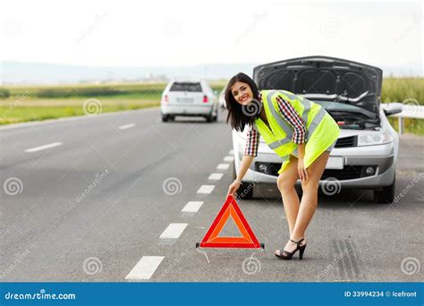 Rappresentazione del triangolo di sicurezza del veicolo