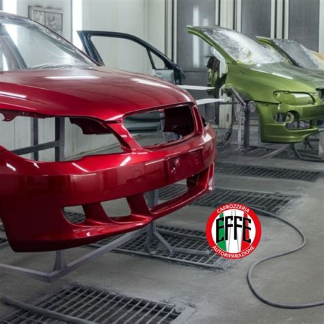Dettaglio di un'auto KIA durante la verniciatura