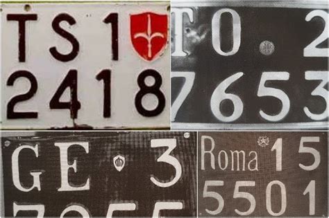 Evoluzione storica delle targhe automobilistiche italiane