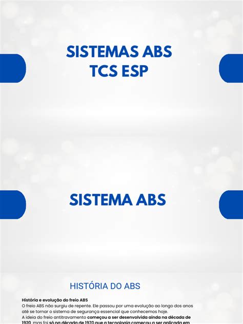 Funzionamento dell'ABS, TCS e ESP