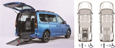 Volkswagen Caddy in configurazione per il tempo libero