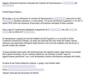Processo di richiesta di finanziamento auto