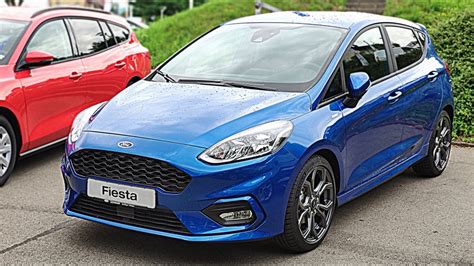 Ford Fiesta ST-Line Blu Elettrico vista frontale