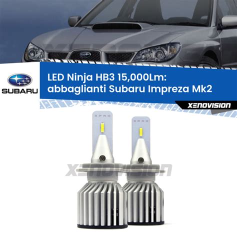 Illuminazione Subaru Impreza con fari a LED e angel eyes