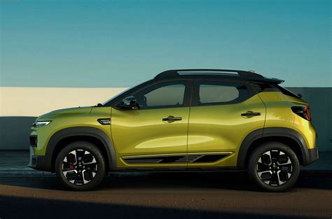 Renault Kiger vista laterale con tetto bi-tono