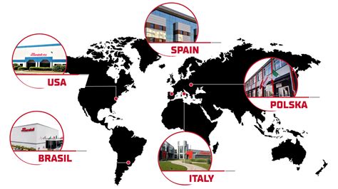 Mappa delle sedi Vodafone Automotive nel mondo