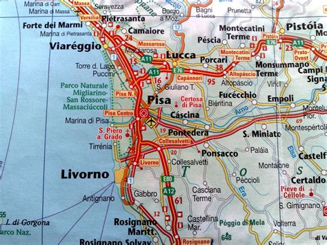 Mappa della provincia di Pisa con i punti vendita Peugeot