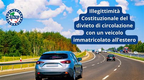 Veicolo immatricolato all'estero