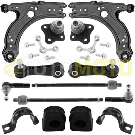 Kit di bracci di sospensione con indicazione dei lati DX e SX