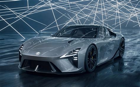 Dettaglio del posteriore illuminato della Lexus LFA Concept