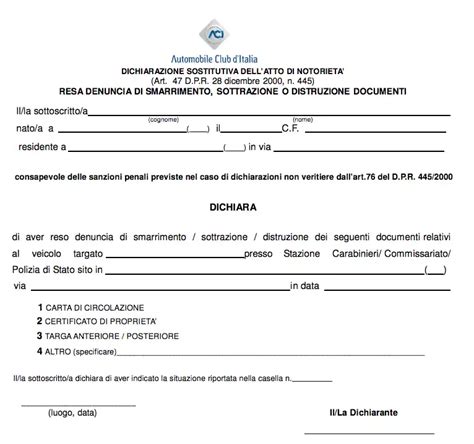 Documenti per passaggio di proprietà auto