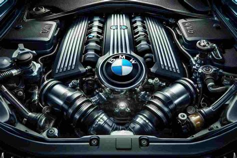 Dettaglio motore BMW con candele evidenziate