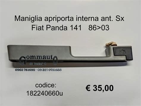 Maniglia interna Fiat Panda 141