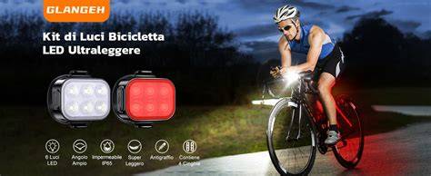 Schema delle luci obbligatorie per biciclette