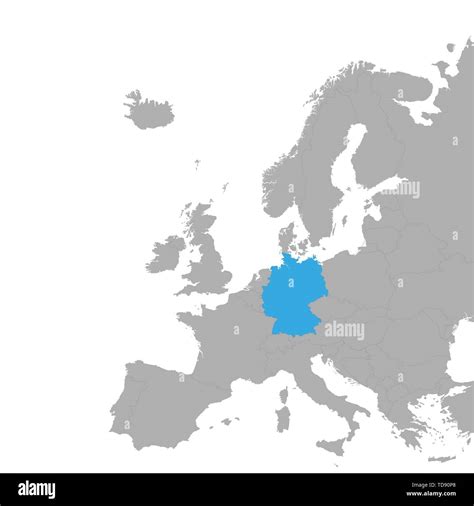 Mappa dell'Europa con evidenziata la Germania e l'Italia