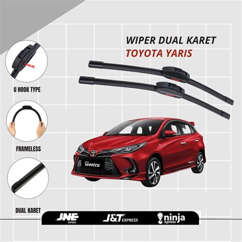 Toyota Yaris with active windshield wipers