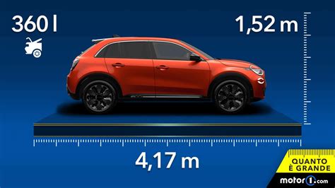 Infografica dimensioni Fiat 600 Hybrid