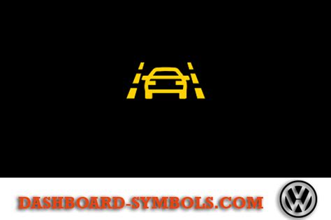 Volkswagen Lane Assist warning light