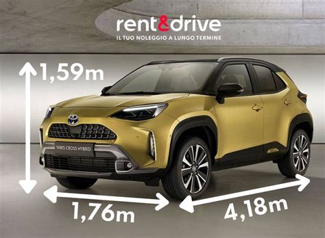 Schema dimensioni Toyota Yaris Cross