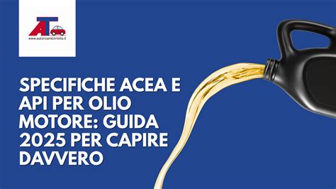 Bottiglie di olio motore specifiche