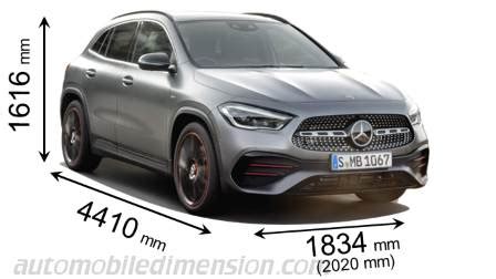 Mercedes GLA 2020 dimensioni