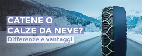 Differenze tra catene metalliche e calze da neve