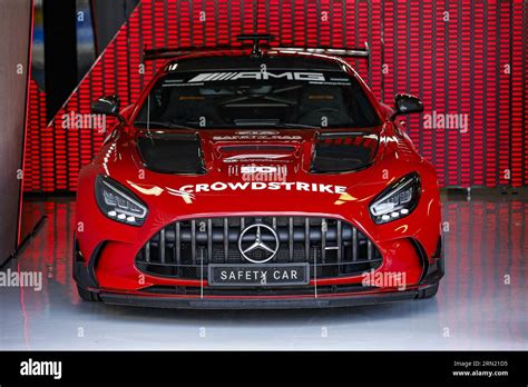 Dettaglio delle luci di emergenza della Mercedes Safety Car