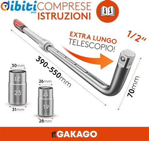 Tipi di chiavi per dadi ruota