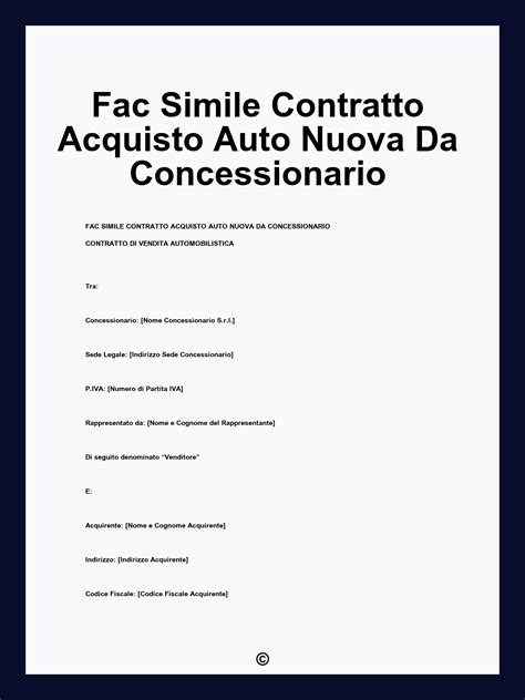 Contratto di acquisto auto con evidenziato costo Audi Care