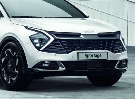 Dettagli del frontale della Kia Sportage