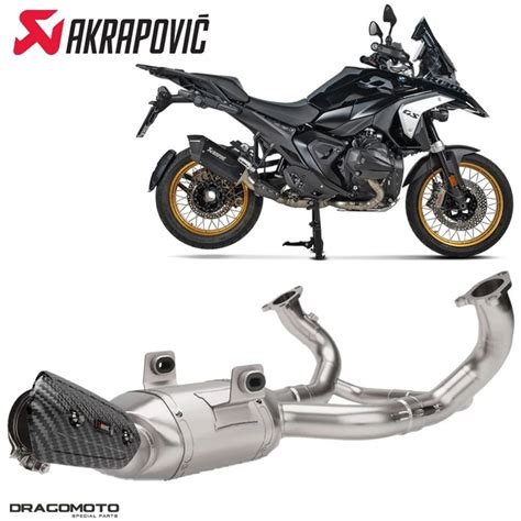 Scarico Akrapovic in titanio e carbonio montato su una BMW R 1250 GS