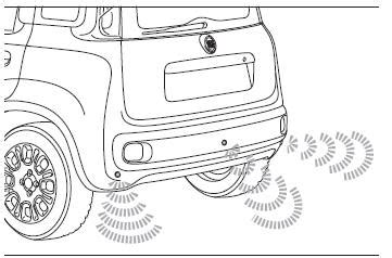 Fiat Multipla con sensori di parcheggio