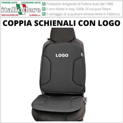 Esempio coprisedili personalizzati con logo
