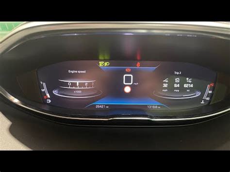 Cruscotto Peugeot 3008 con spia service