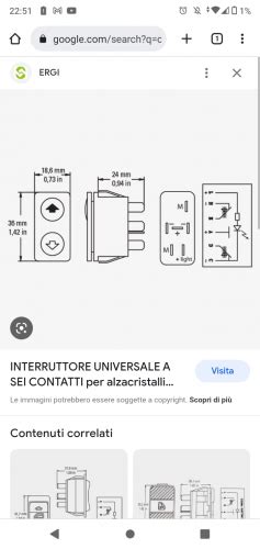 Schema meccanismo alzavetro elettrico