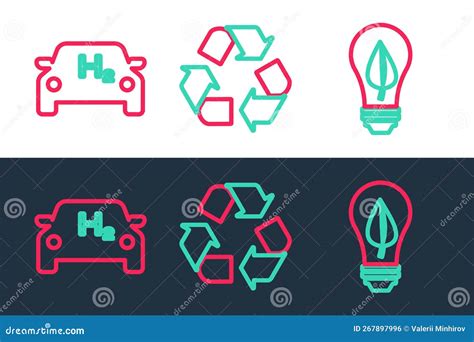 Simbolo riciclo e auto