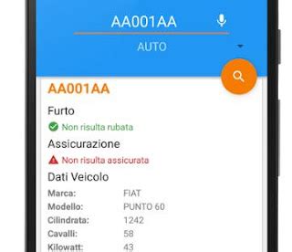 controllare targa